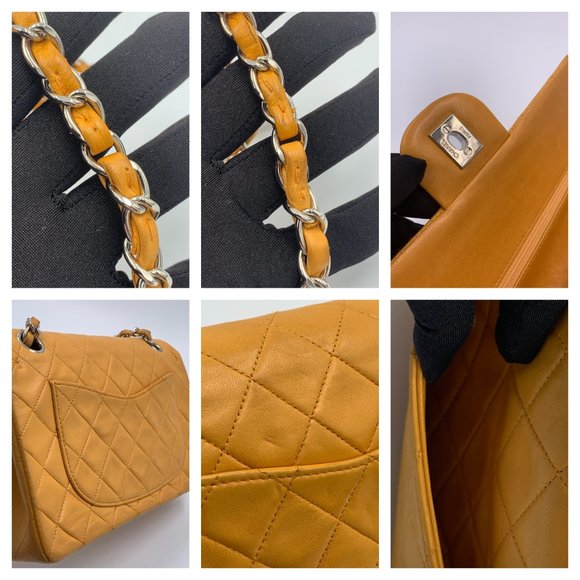 Authentic CHANEL Classic Small Flap Orange Bag - Picture 7 of 14